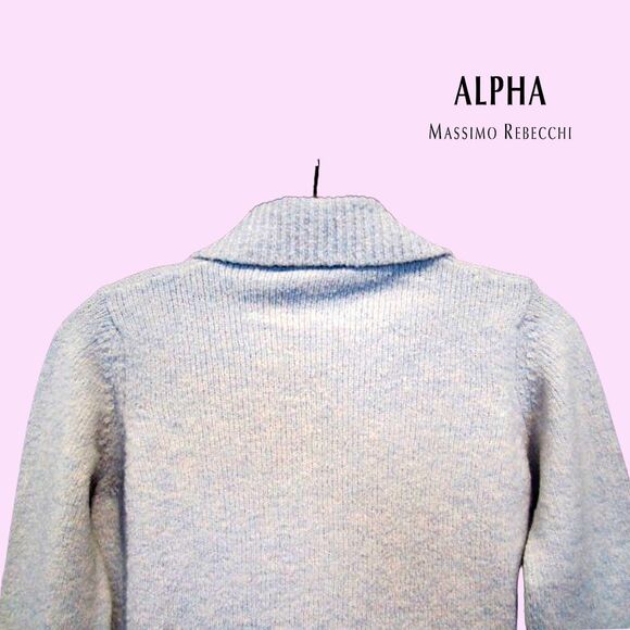 ALPHA MASSIMO REBECCHI NEW Italian Mohair Cardigan Sweater 40/S - Picture 11 of 12